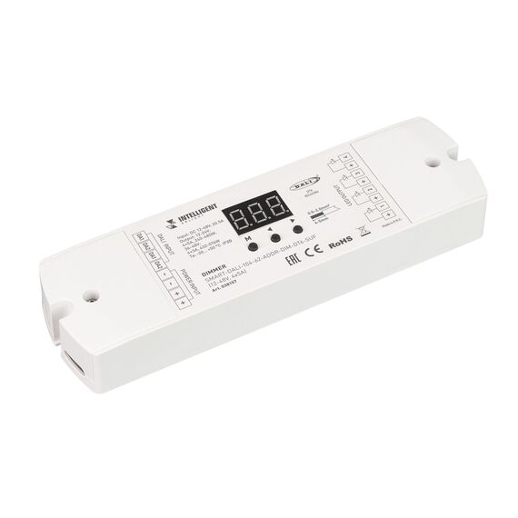Arlight 038157 INTELLIGENT ARLIGHT Диммер SMART-DALI-104-62-ADDR-DIM-DT6-SUF (12-48V, 4x5A) (IARL, IP20 Пластик, 5 лет) 038157