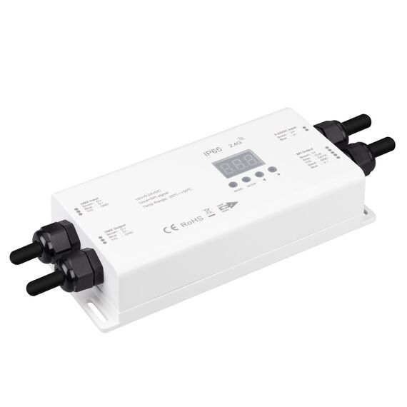 Arlight 046545 INTELLIGENT ARLIGHT Конвертер SMART-SPI-301-82-RGBW-WP-SUF (5-24V, 900pix, DMX512, 2,4G) (IARL, IP65 Пластик, 5 лет) 046545