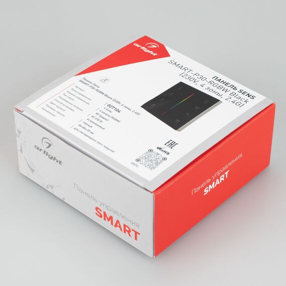 Arlight 027104 Панель Sens SMART-P30-RGBW Black (230V, 4 зоны, 2,4G) (Arlight, IP20 Пластик, 5 лет) 027104, изображение 5