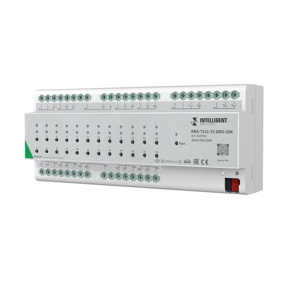 Arlight 049900 INTELLIGENT ARLIGHT Релейный модульNX-7242-72-DRO-DIN Grey (BUS, 24x10A) (IARL, IP20 Пластик, 2 года) 049900