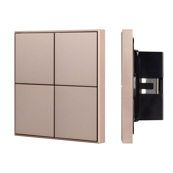 Arlight 039669 INTELLIGENT ARLIGHT Кнопочная панельNX-304-23-IN Champagne (BUS, Frame) (IARL, IP20 Металл, 2 года) 039669
