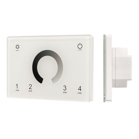 Arlight 028398 Панель Sens SMART-P79-DIM White (230V, 4 зоны, 2,4G) (Arlight, IP20 Пластик, 5 лет) 028398