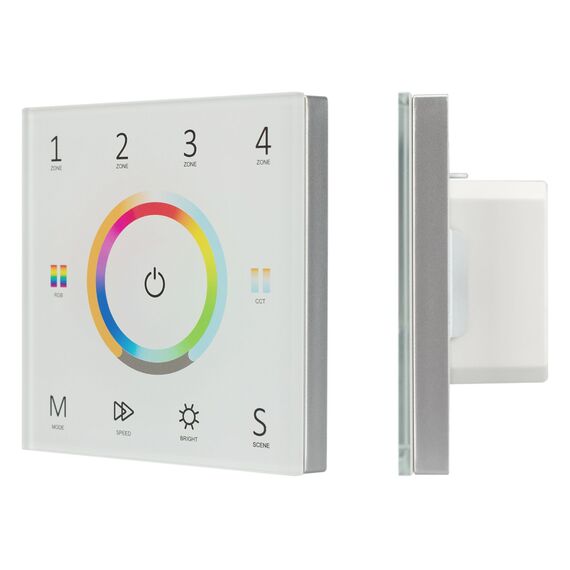 Arlight 028321 Панель Sens SMART-P67-MULTI White (230V, 4 зоны, 2,4G) (Arlight, IP20 Пластик, 5 лет) 028321