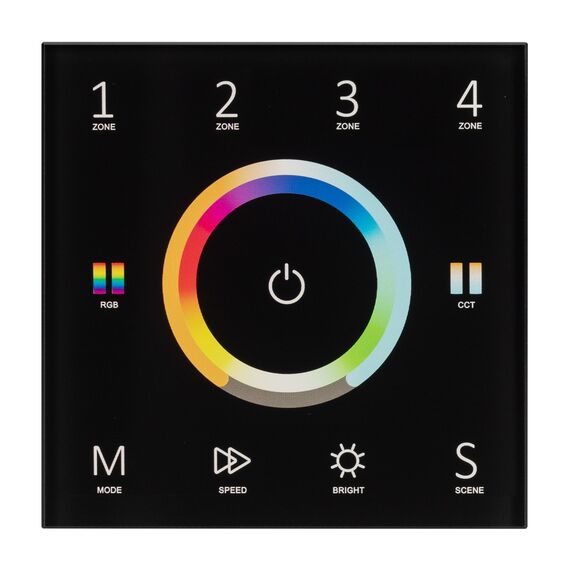 Arlight 028322 Панель Sens SMART-P67-MULTI Black (230V, 4 зоны, 2,4G) (Arlight, IP20 Пластик, 5 лет) 028322, изображение 3