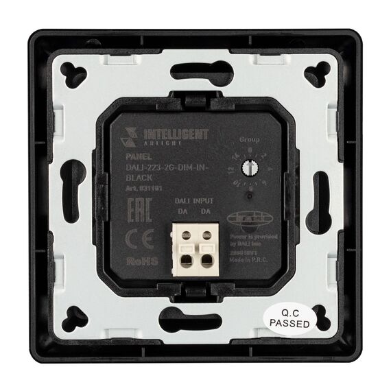 Arlight 031101 INTELLIGENT ARLIGHT Панель DALI-223-2G-DIM-IN-BLACK (BUS) (IARL, -) 031101, изображение 3