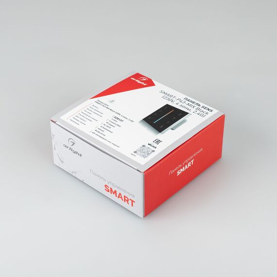 Arlight 028137 Панель Sens SMART-P43-MIX Black (230V, 4 зоны, 2,4G) (Arlight, IP20 Пластик, 5 лет) 028137, изображение 6