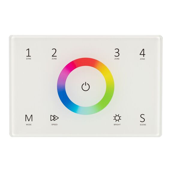 Arlight 028402 Панель Sens SMART-P83-RGB White (230V, 4 зоны, 2,4G) (Arlight, IP20 Пластик, 5 лет) 028402, изображение 4