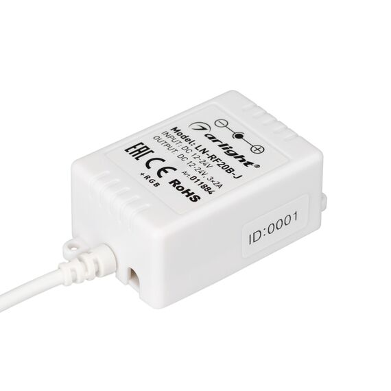 Arlight 011884 Контроллер LN-RF20B-J (12V, 72W, ПДУ 20кн) (Arlight, IP20 Пластик, 1 год) 011884, изображение 4