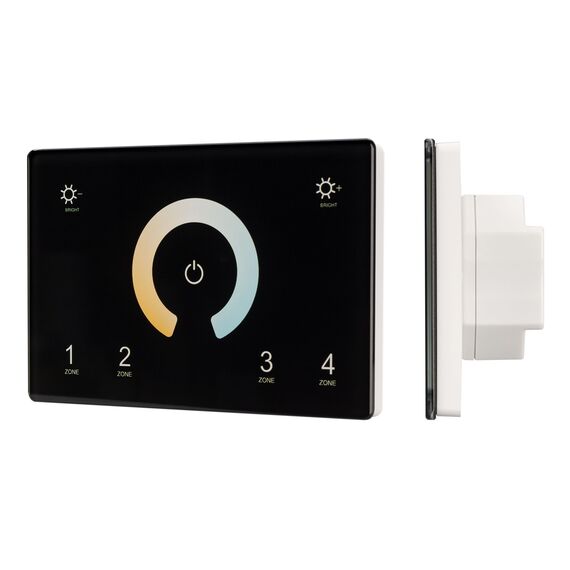 Arlight 028401 Панель Sens SMART-P81-MIX Black (230V, 4 зоны, 2,4G) (Arlight, IP20 Пластик, 5 лет) 028401