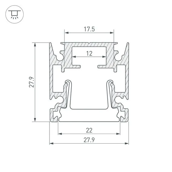 Arlight 034946 Профиль HR-FACADE-2000 ANOD (Arlight, Алюминий) 034946, изображение 5