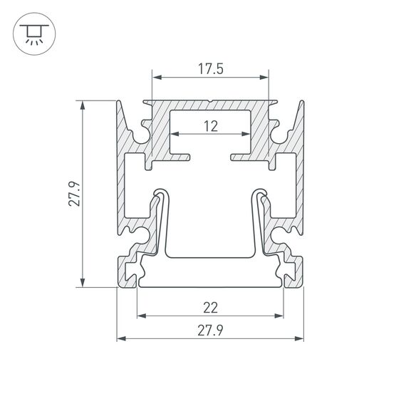 Arlight 034946 Профиль HR-FACADE-2000 ANOD (Arlight, Алюминий) 034946, изображение 6