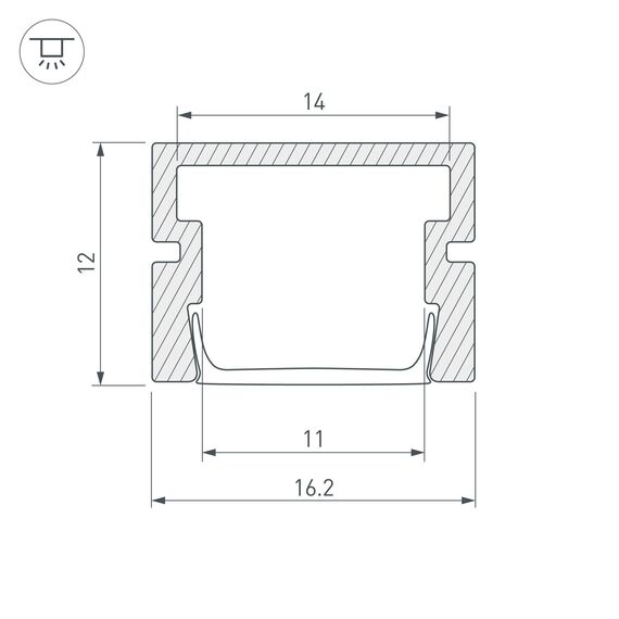 Arlight 038815 Профиль PDS-SM-3000 ANOD (Arlight, Алюминий) 038815, изображение 6