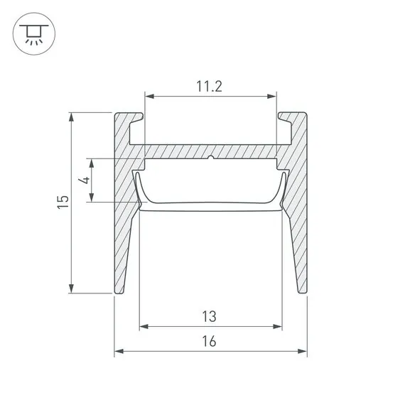 Arlight 029844 Профиль MIC-H-COMFY-2000 ANOD (Arlight, Алюминий) 029844, изображение 6