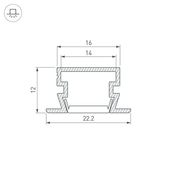 Arlight 040733 Профиль PDS-FS-3000 ANOD (Arlight, Алюминий) 040733, изображение 6