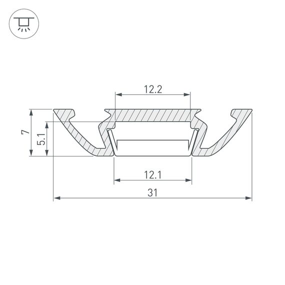 Arlight 013215 Профиль PHS-A-2000 ANOD (Arlight, Алюминий) 013215, изображение 10