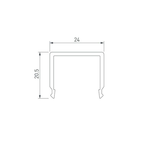 Arlight 013884 Экран G-K матовый для PLS-GIP (Arlight, Пластик) 013884, изображение 4