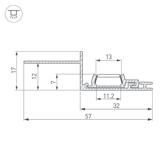 Arlight 023783 Профиль PAK-EDGE-SLIM-2000 (Arlight, Алюминий) 023783, изображение 6
