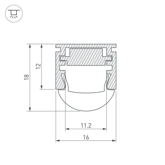 Arlight 013874 Профиль PDS-REGULOR-2000 ANOD (Arlight, Алюминий) 013874, изображение 12