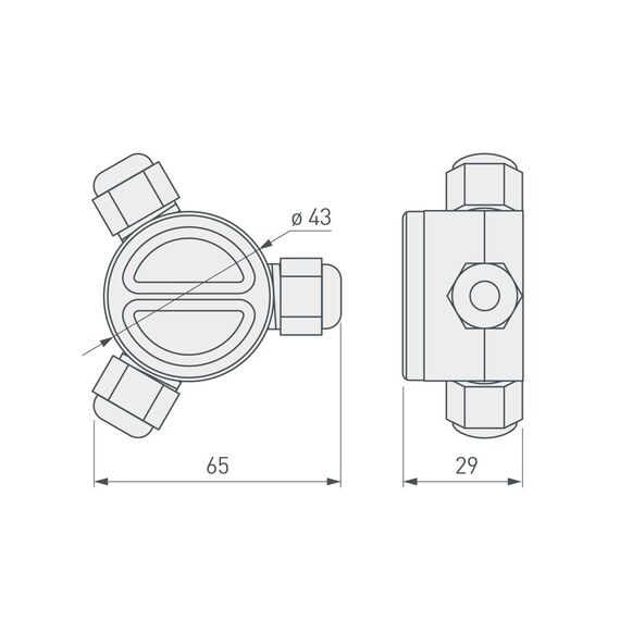 Arlight 016901 РазветвительLW-3 (4-10mm, IP67) (Arlight, Пластик) 016901, изображение 3