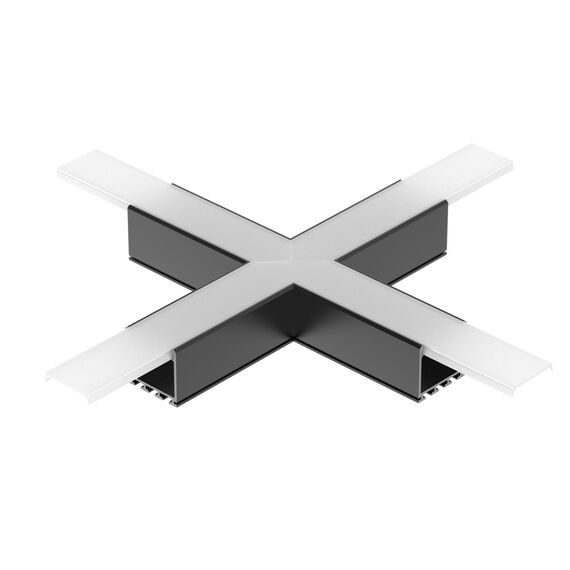 Arlight 031269 Крестовина PLS-LOCK-H25-Х90 BLACK (с экраном MAT-L) (Arlight, Металл) 031269