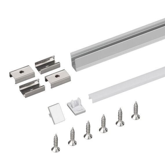 Arlight 036833 Профиль с экраном SL-MINI-8-H12-2000 ANOD+OPAL (Arlight, Алюминий) 036833, изображение 4
