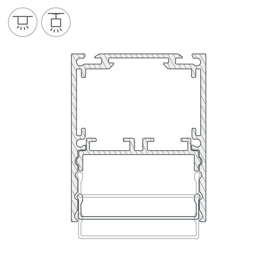 Arlight 044666 Профиль SL-LINE-4050-3L-2000 ANOD (Arlight, Алюминий) 044666, изображение 5