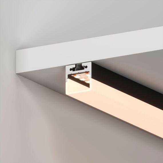 Arlight 027993 Профиль с экраном SL-LINE-2011M-2500 BLACK+OPAL SQUARE (Arlight, Алюминий) 027993, изображение 5