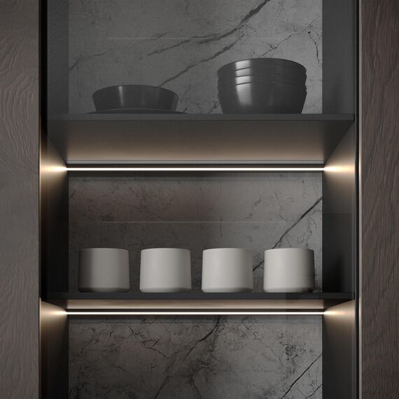 Arlight 038208 Профиль SL-MINI-SHELF-H9-2000 ANOD OLIVE GREY (Arlight, Алюминий) 038208, изображение 5