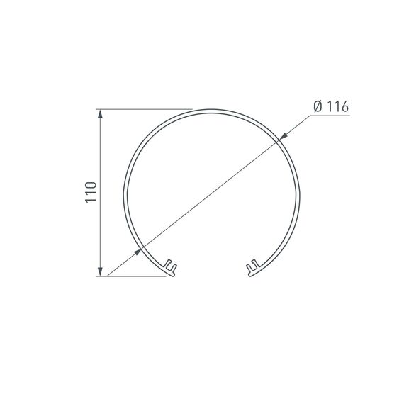 Arlight 019284 Экран SL-ROUND-D120-2000 OPAL (Arlight, Пластик) 019284, изображение 4