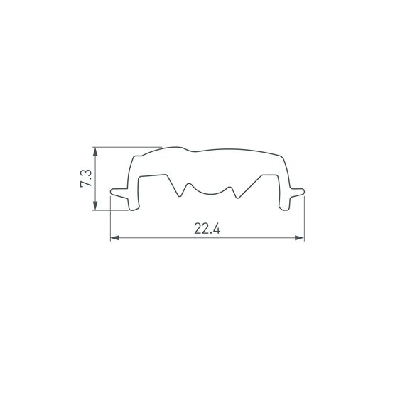 Arlight 033746 Экран асимметричный SL-LINE-W20-2500 (Arlight, Пластик) 033746, изображение 4