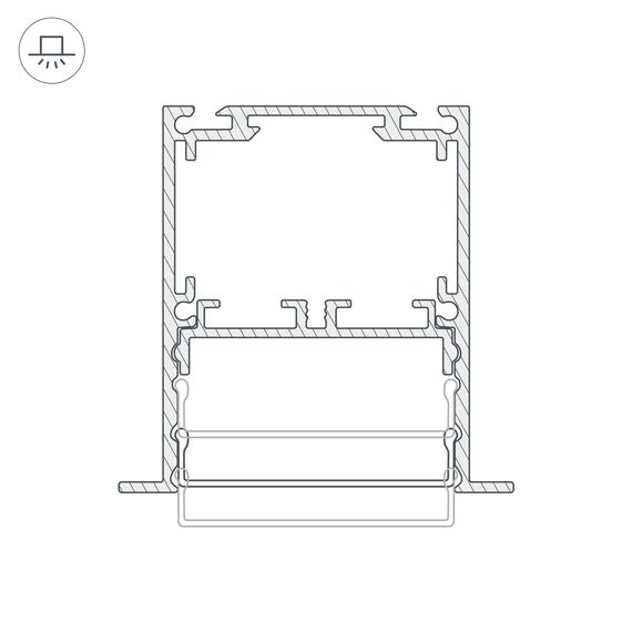 Arlight 044685 Профиль SL-LINIA52-3L-F-2000 ANOD BLACK (Arlight, Алюминий) 044685, изображение 7