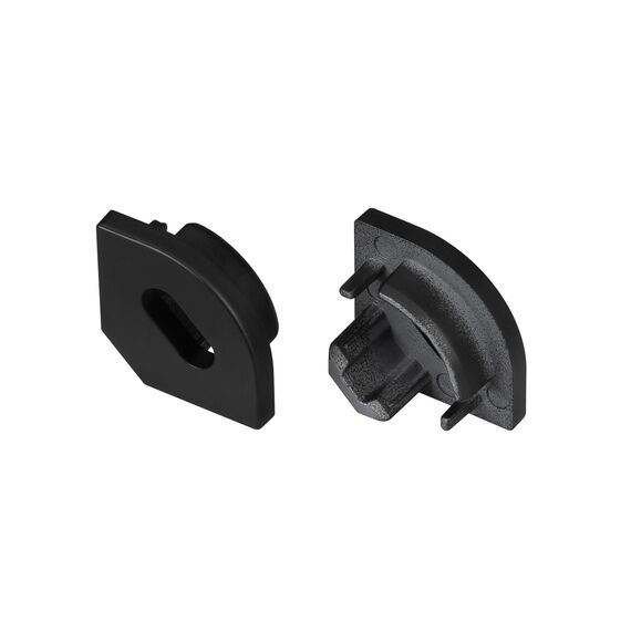 Arlight 049410 Заглушка SL-KANT-H10 BLACK с отверстием (Arlight, Пластик) 049410