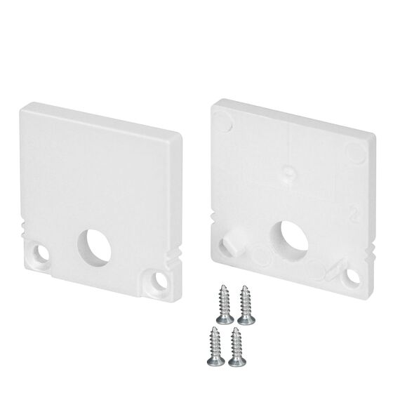 Arlight 047634 Заглушка SL-SLIM20-H20 WHITE с отверстием (Arlight, Пластик) 047634