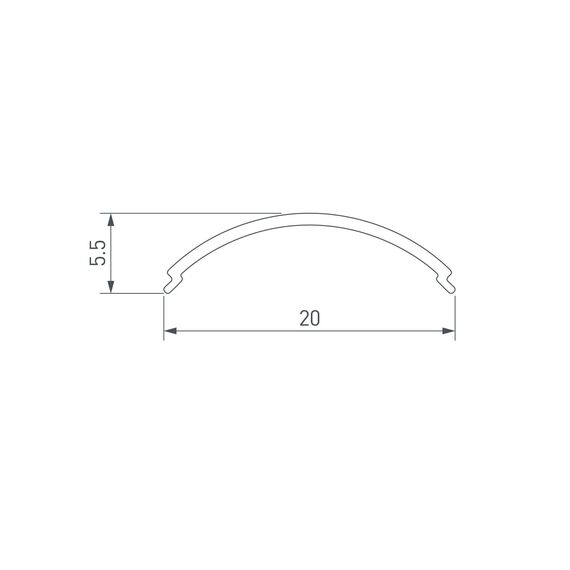 Arlight 019365 Экран SL-KANT-H15 OPAL-S (Arlight, Пластик) 019365, изображение 4