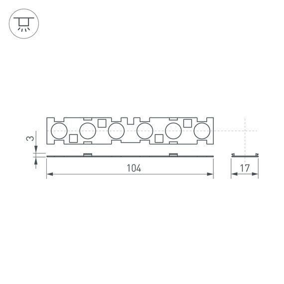 Arlight 041791 Экран линзованный SL-LINE-W20-30deg-540 (Arlight, Пластик) 041791, изображение 7