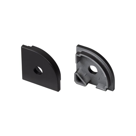 Arlight 049405 Заглушка SL-KANT-H20 BLACK с отверстием (Arlight, Пластик) 049405