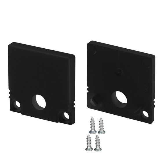 Arlight 047637 Заглушка SL-SLIM20-H20 BLACK с отверстием  (Arlight, Пластик) 047637