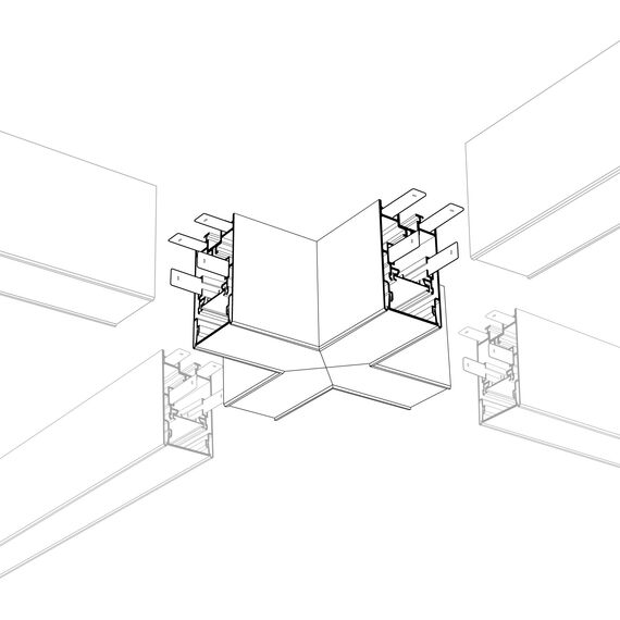 Arlight 021253 Угол S2-LINE-4067-X90 крестовой (Arlight, Металл) 021253, изображение 3