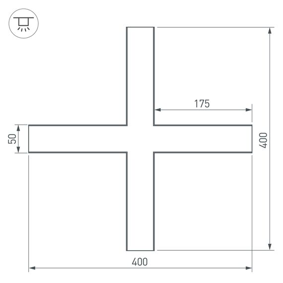 Arlight 030118 Крестовина SL-LINE-5035 (Arlight, Металл) 030118, изображение 4
