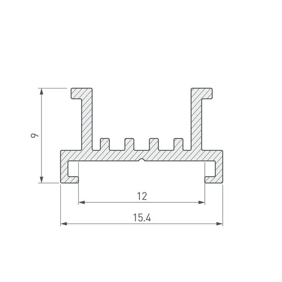 Arlight 033415 Основание для ленты SL-LINE-2522-2500 (Arlight, Алюминий) 033415, изображение 4