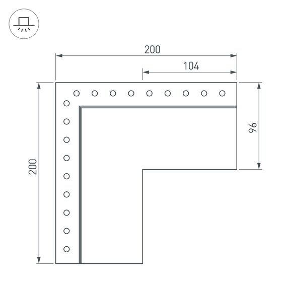 Arlight 030137 Угол SL-LINIA55-FANTOM-EDGE внешний (Arlight, Металл) 030137, изображение 6