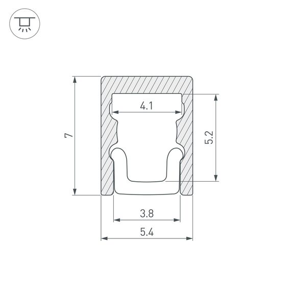Arlight 036399 Профиль ARH-MICRO-0507-2000 ANOD (Arlight, Алюминий) 036399, изображение 7