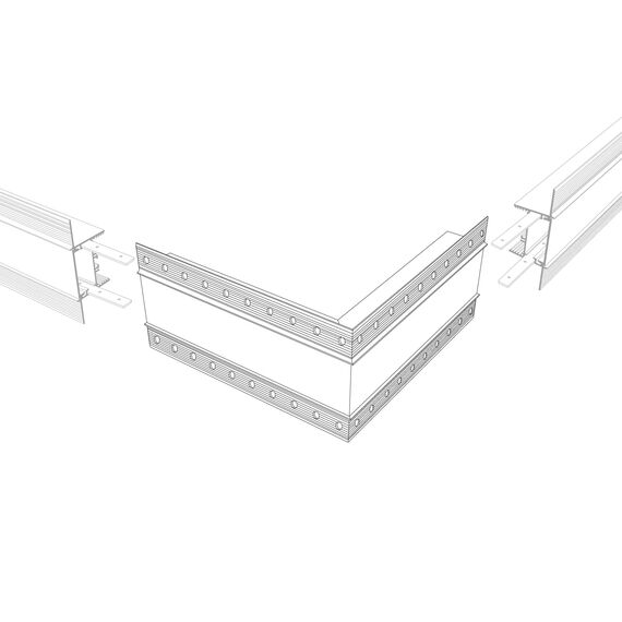 Arlight 030105 Угол SL-LINIA45-FANTOM внешний (Arlight, Металл) 030105, изображение 8