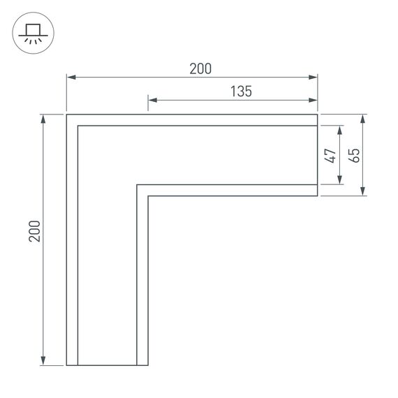 Arlight 030126 Угол SL-LINIA65-F (Arlight, Металл) 030126, изображение 6