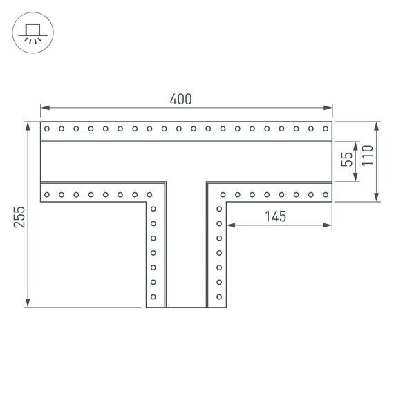 Arlight 030133 Тройник SL-LINIA55-FANTOM (Arlight, Металл) 030133, изображение 6