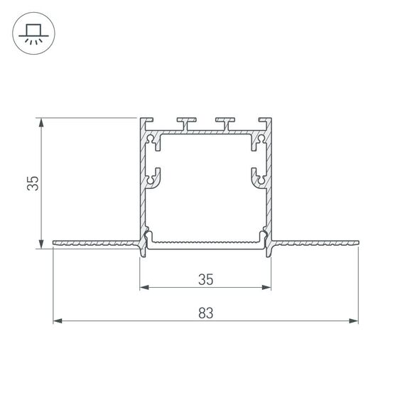 Arlight 030099 Крестовина SL-LINIA32-FANTOM (Arlight, Металл) 030099, изображение 6
