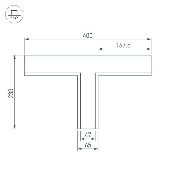 Arlight 030128 Тройник SL-LINIA65-F (Arlight, Металл) 030128, изображение 4