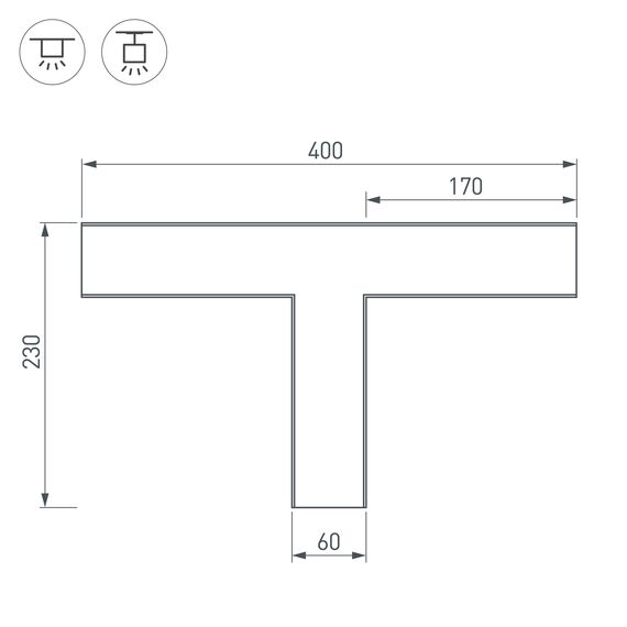 Arlight 030142 Тройник SL-LINE-6070 (Arlight, Металл) 030142, изображение 4