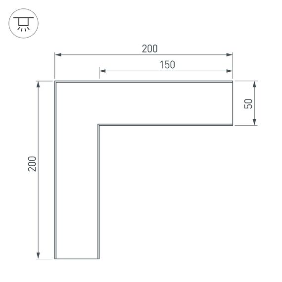 Arlight 030116 Угол SL-LINE-5035 (Arlight, Металл) 030116, изображение 4
