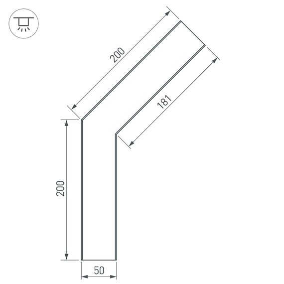 Arlight 030113 Угол SL-LINE-5035-135 (Arlight, Металл) 030113, изображение 4